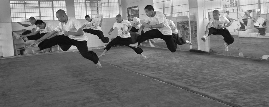 The Kung Fu boys show their stuff. (Jock Lauterer photo)